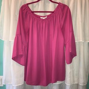 Violet & Claire pink top